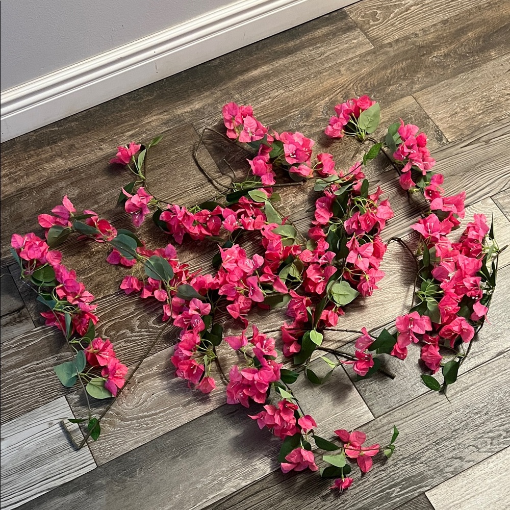 Pink bougainvillea artificial flowers (Amalfi Coast/Greek Shower Theme)